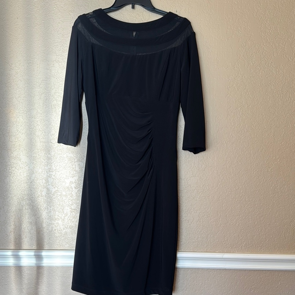 XScape 3/4 sleeve Black Women's Dress